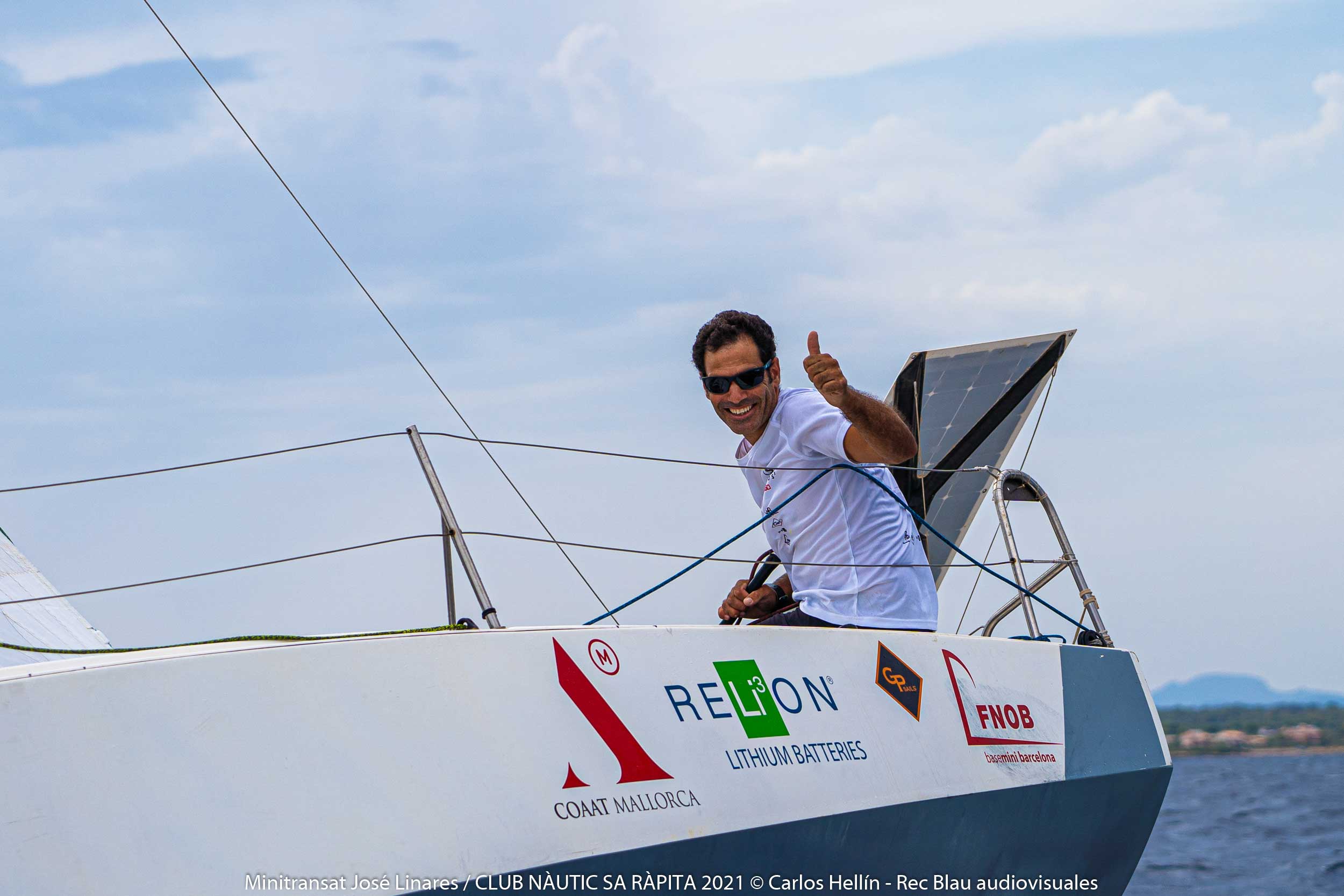 EL REGATISTA DEL CN SA RÁPITA JOSÉ LINARES, LISTO PARA LA MINI TRANSAT